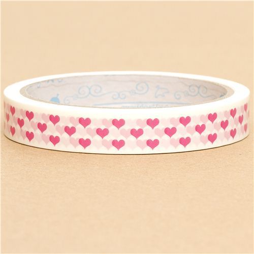 cute pink hearts Deco Tape kawaii cute pink hearts Deco Tape kawaii