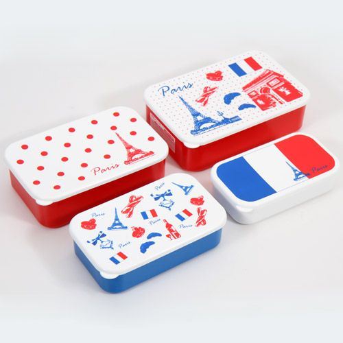 France Eiffel Tower Bento Box 4 pcs Lunch Box France Eiffel Tower Bento Box 4 pcs Lunch Box