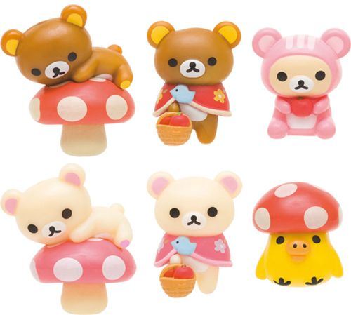 Rilakkuma Murshroom bath bomb salt with surprise toy