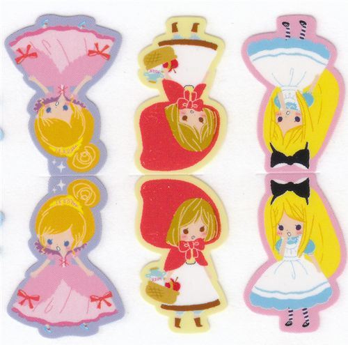 bookmark stickers fairy tale  Alice princess