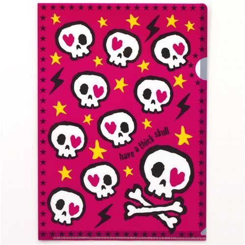 funny skull A4 plastic file folder stars funny skull A4 plastic file folder stars