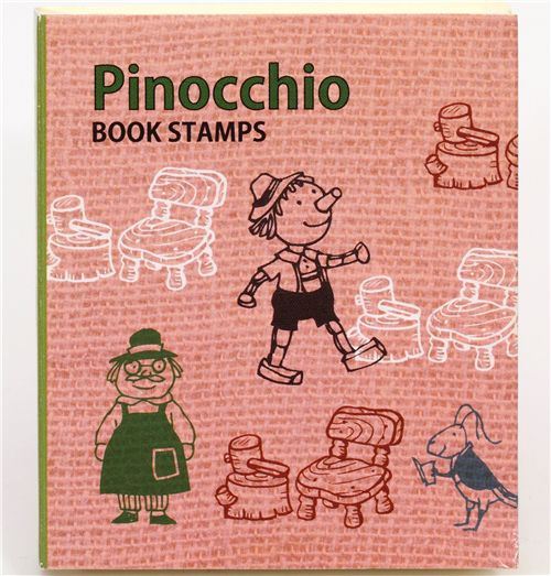 cute fairy tale stamp set Pinocchio