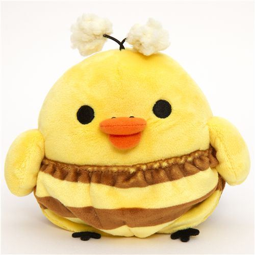 Rilakkuma plush toy yellow chick as honey bee Rilakkuma plush toy yellow chick as honey bee