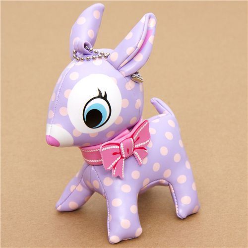 cute big lilac deer charm polka dots cute big lilac deer charm polka dots