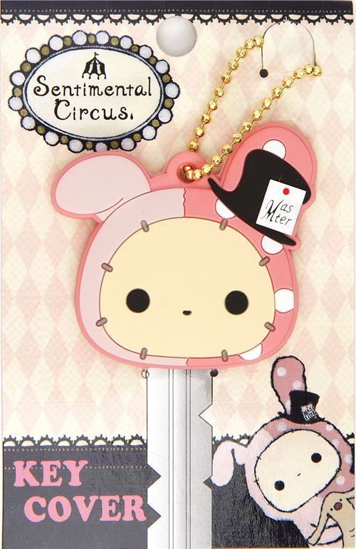 Sentimental Circus bunny key cover charm