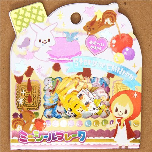 cute fairy tale sticker sack with animals cute fairy tale sticker sack with animals