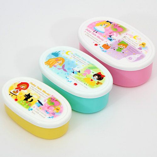 fairy tale Bento Box 3 pcs Snow-white Little Red Riding fairy tale Bento Box 3 pcs Snow-white Little Red Riding
