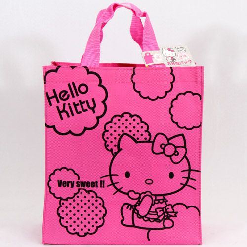 small pink Hello Kitty cotton bag from Japan small pink Hello Kitty cotton bag from Japan