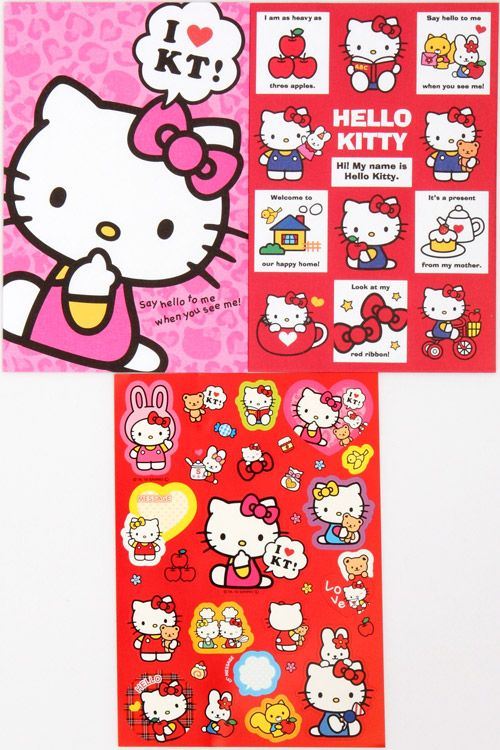 Hello Kitty Letter Set with sticker from Japan Hello Kitty Letter Set with sticker from Japan