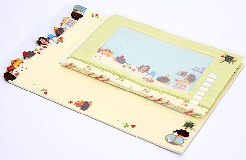 cute hedgehog Letter Set from San-X Japan kawaii cute hedgehog Letter Set from San-X Japan kawaii