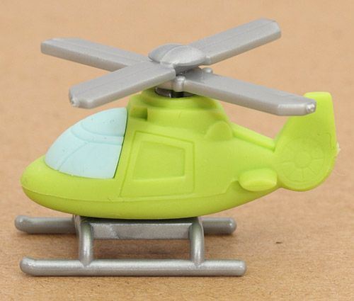 green helicopter eraser from Japan by Iwako