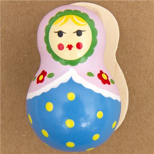 blue matryoshka magnet clothespeg by Prime Nakamura blue matryoshka magnet clothespeg by Prime Nakamura