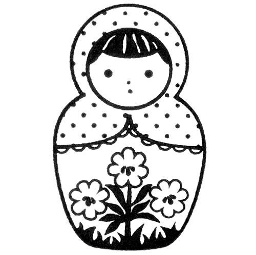 cute matryoshka stamp doll daisy no13 cute matryoshka stamp doll daisy no13