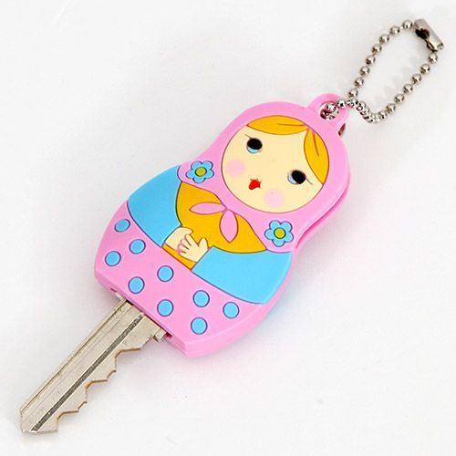 cute pink matryoshka key cover charm cute pink matryoshka key cover charm
