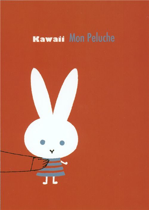 cute Shinzi Katoh postcard kawaii bunny cute Shinzi Katoh postcard kawaii bunny