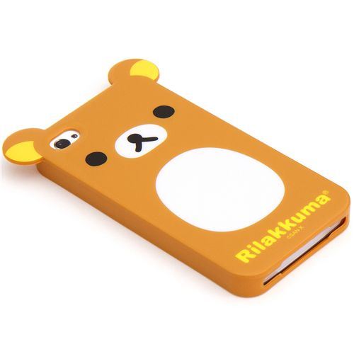 Rilakkuma bear with ears iPhone 4 4S silicone soft case