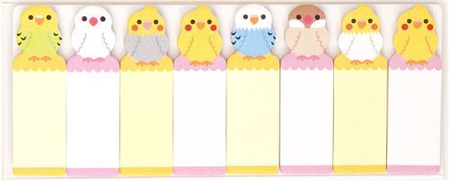 cute bookmark stickers budgie Post-it cute bookmark stickers budgie Post-it