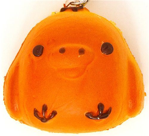 Kiiroitori chick bread squishy cellphone charm
