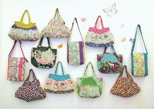 pretty handbags with Echino Fabrics - which one is your favourite?