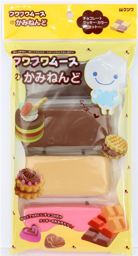 Fuwa Fuwa paper clay Japan 4 colours decoden deco Fuwa Fuwa paper clay Japan 4 colours decoden deco