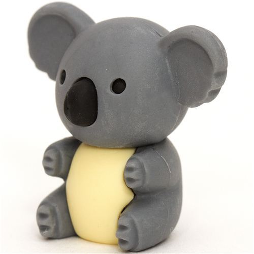 grey koala bear eraser by Iwako from Japan