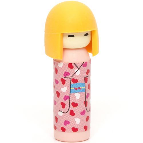 Japanese Kokeshi dolls eraser hearts from Japan Japanese Kokeshi dolls eraser hearts from Japan