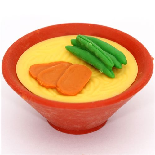Chinese noodle soup eraser from Japan by Iwako Chinese noodle soup eraser from Japan by Iwako