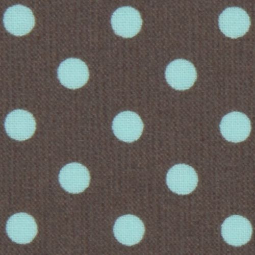 Michael Miller laminate fabric Dumb Dot turquoise dots