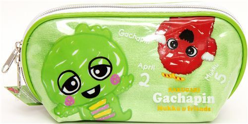 green Gachapin pencil case green monster & friends green Gachapin pencil case green monster & friends