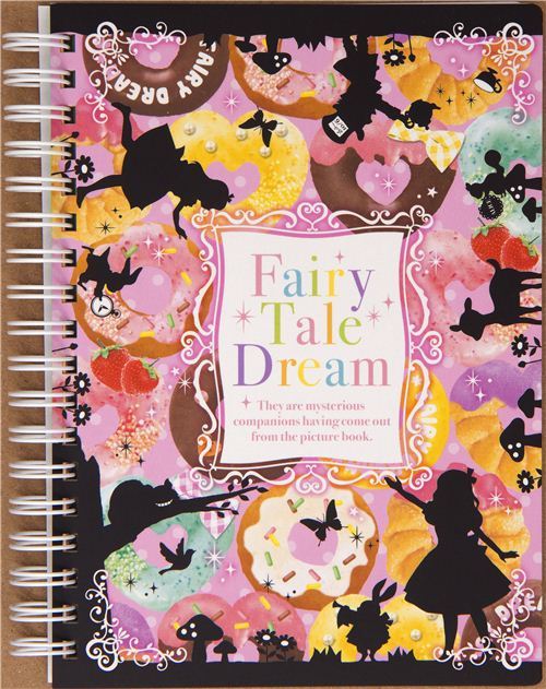 ring binder notebook Alice in Wonderland donut ring binder notebook Alice in Wonderland donut