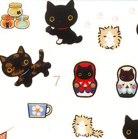 small Kutusita Nyanko calendar stickers matryoshka small Kutusita Nyanko calendar stickers matryoshka