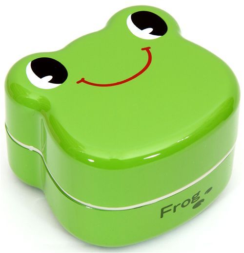 green Frog Bento Box lacquer lunch box Prime Nakamura