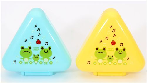 kawaii frogs Bento Box lunch box Onigiri box 2 pcs