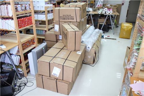 boxes, boxes and more boxes. They were all super heavy