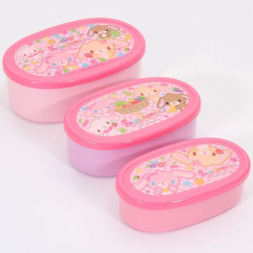 Sugarbunnies Bento Box 3 pcs Lunch Box Hasen Sugarbunnies Bento Box 3 pcs Lunch Box Hasen