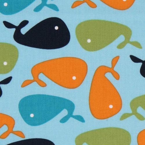 blue whale fabric Robert Kaufman USA designer blue whale fabric Robert Kaufman USA designer