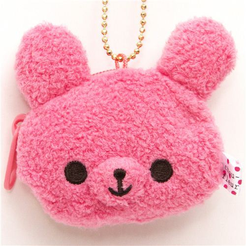 cute Chou-fleur pink rabbit plush cellphone charm