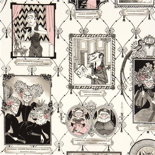 white witch family photo gallery fabric by Alexander Henry white witch family photo gallery fabric by Alexander Henry