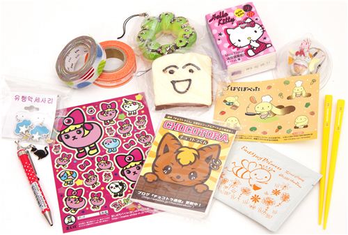 Each package contains exclusive stuff from Japan Each package contains exclusive stuff from Japan
