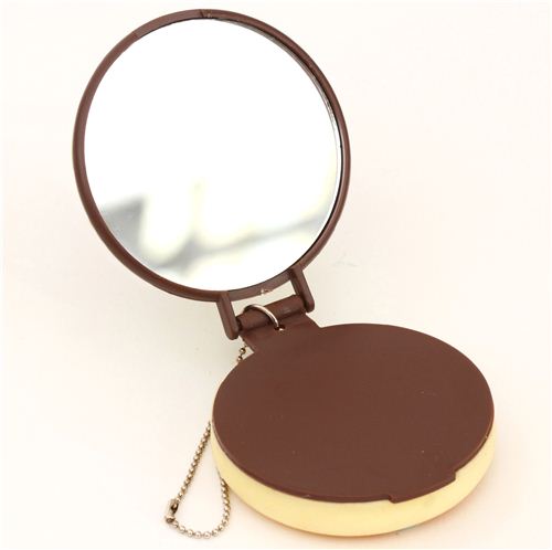 Soft squishy on the outside, pocket mirror on the inside