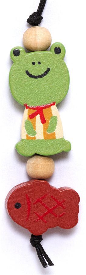 little green frog wooden phone strap little green frog wooden phone strap