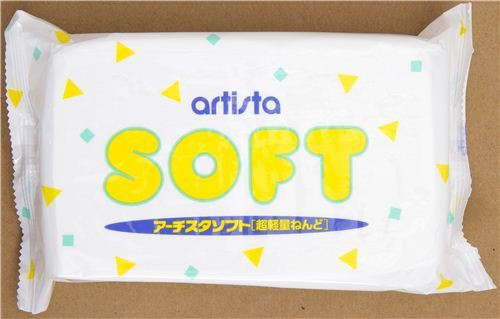 white extremely lightweight Artista Soft clay Japan white extremely lightweight Artista Soft clay Japan