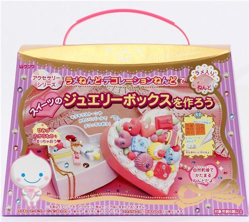 glitter mousse clay jewelry making kit kawaii Japan DIY glitter mousse clay jewelry making kit kawaii Japan DIY