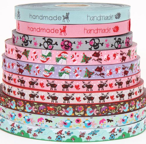 We even have Christmas woven ribbons
