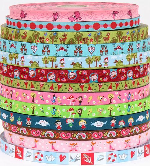 the green ribbon with the deer and squirrel is our top seller for ribbons