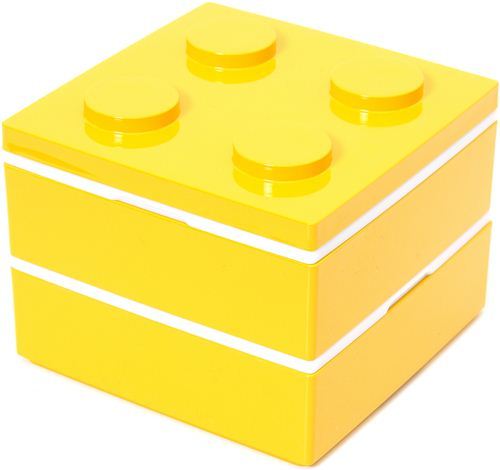 funny yellow building block Bento Box from Japan funny yellow building block Bento Box from Japan