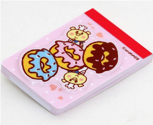 swimmer-memo-pad-kawaii-donut-3_big SWIMMER memo pad donut