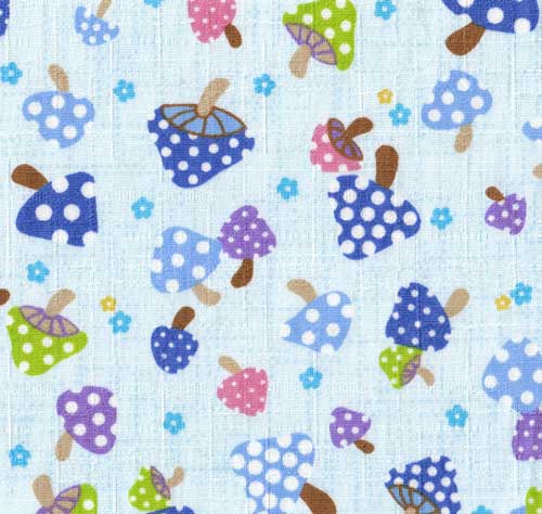cute Kokka Fabric with mushrooms