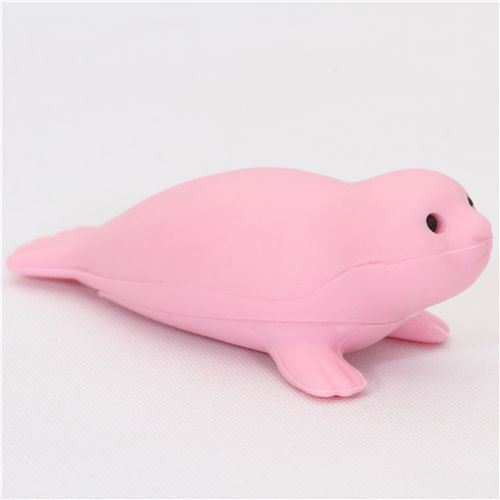 cute pink seal eraser from Japan by Iwako