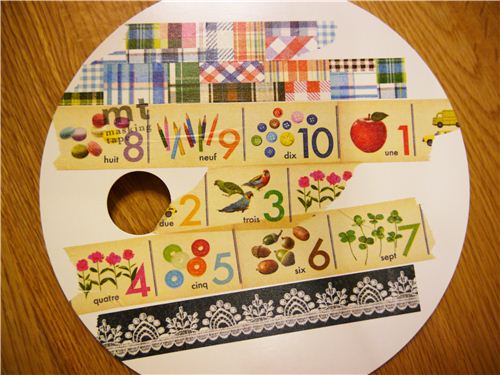 Super colourful and happy - the middle tape even has an educational effect